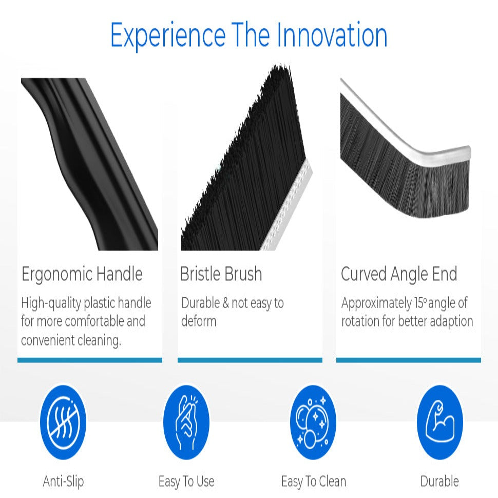 VeranCo Hard Bristle Crevice Cleaning Brush for Tight Spaces & Dead Corners, Gap Cleaning Brush for Household Use