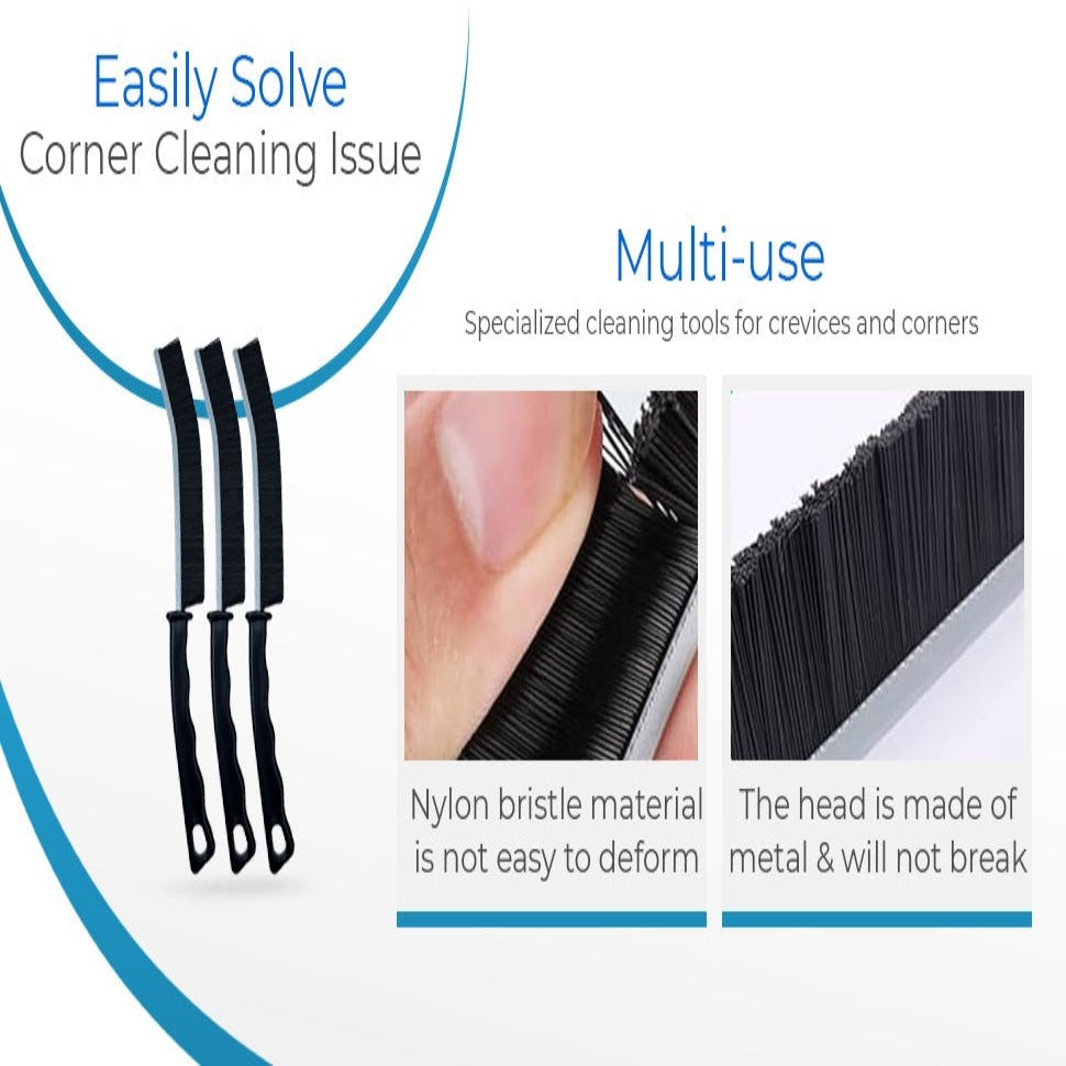 VeranCo Hard Bristle Crevice Cleaning Brush for Tight Spaces & Dead Corners, Gap Cleaning Brush for Household Use