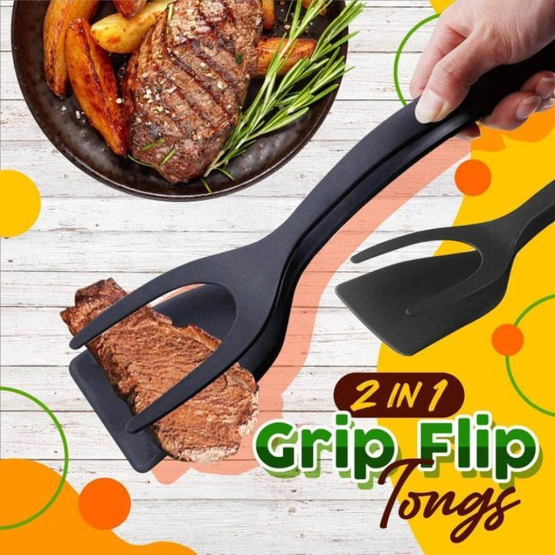 2 In 1 Grip Flip Tongs - VeranCo