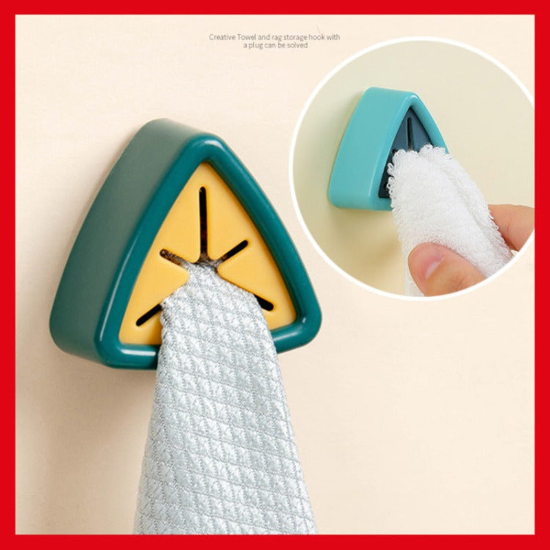 6 pack Kitchen Towel Rack Free Perforated Storage Hook