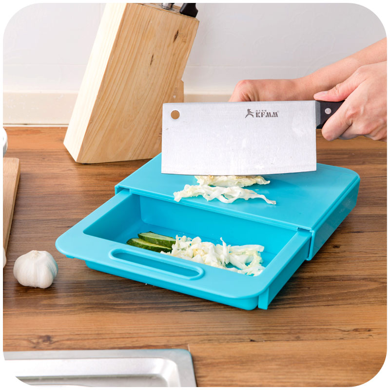 Multi-function Kitchen Cutting Board, Over the Sink Cutting Board with Strainer