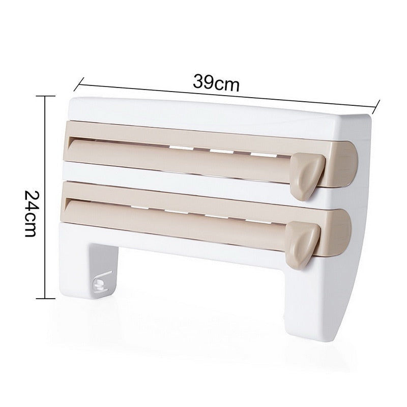 4 In 1 Multifunctional Paper Dispenser Wall Mounted Paper Towl Roll Holder