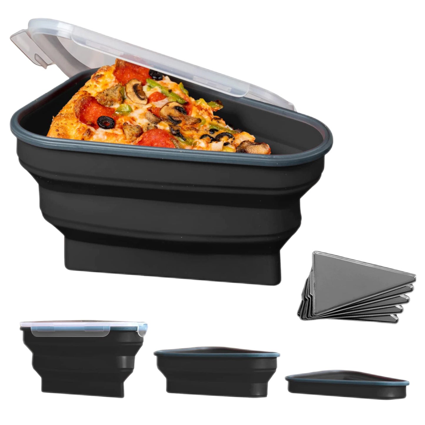 Pizza Pack - Food Grade and BPA Free Sillicone Storage Container For Pizza