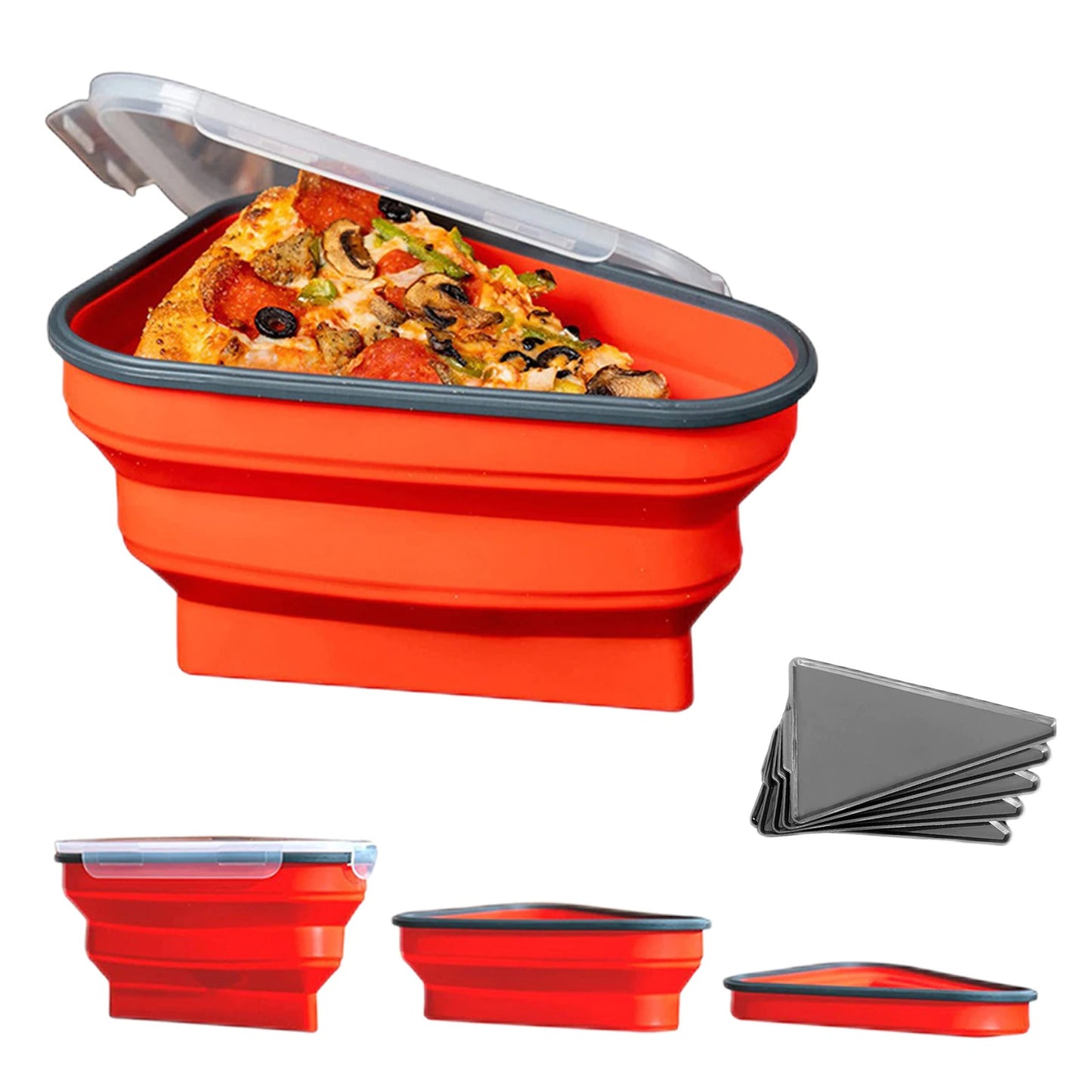 Pizza Pack - Food Grade and BPA Free Sillicone Storage Container For Pizza
