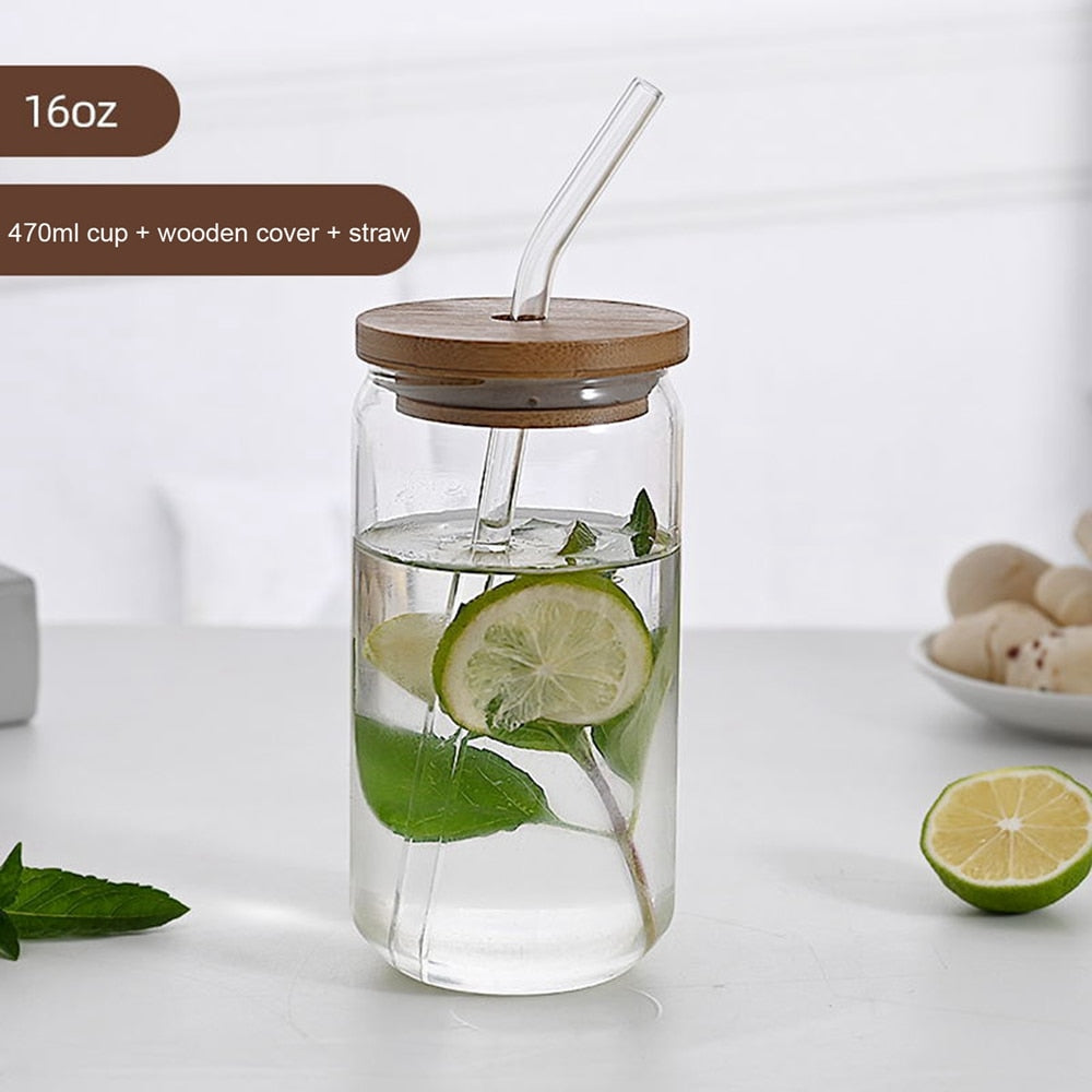 Can Shaped Glass Cups, 16 oz & 18.5 oz, Securely Boxed Gift
