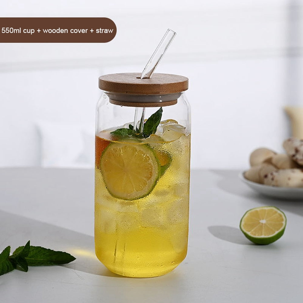 Can Shaped Glass Cups, 16 oz & 18.5 oz, Securely Boxed Gift