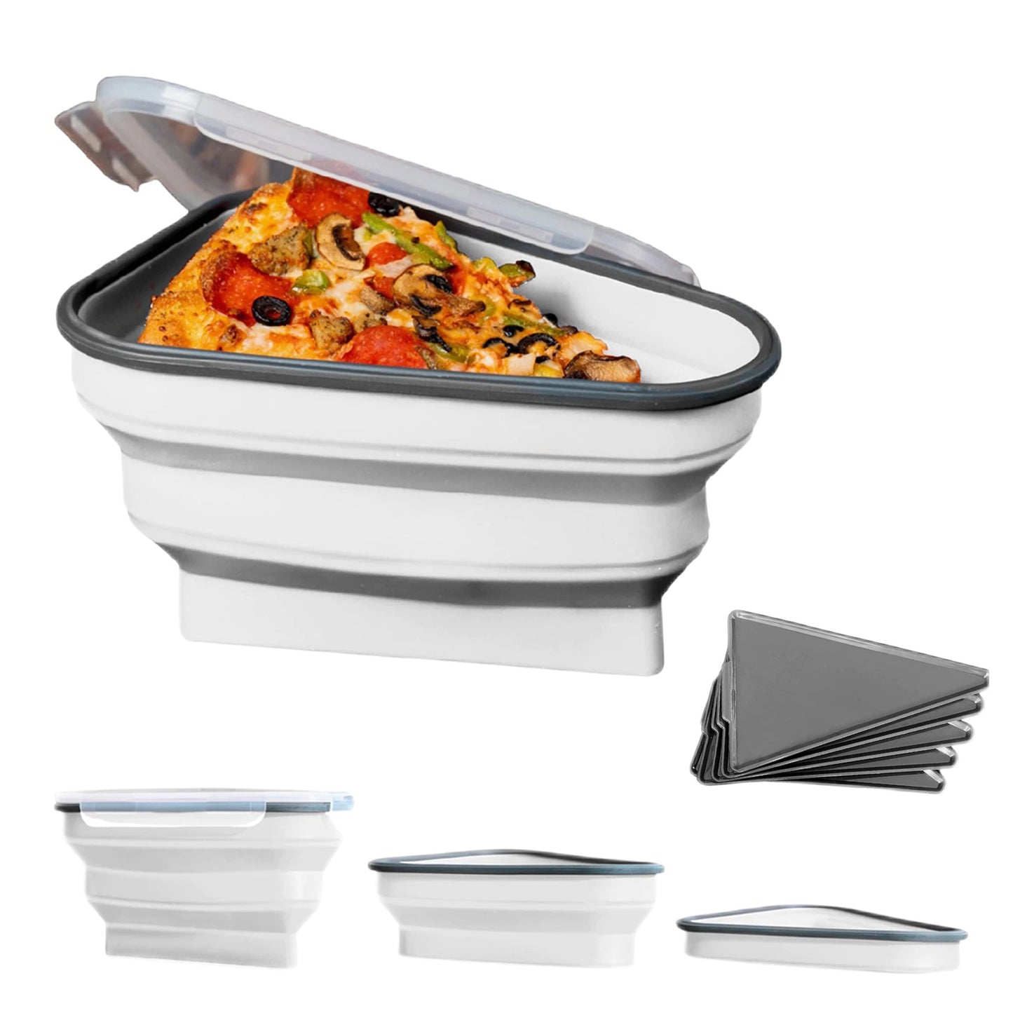 Pizza Pack - Food Grade and BPA Free Sillicone Storage Container For Pizza