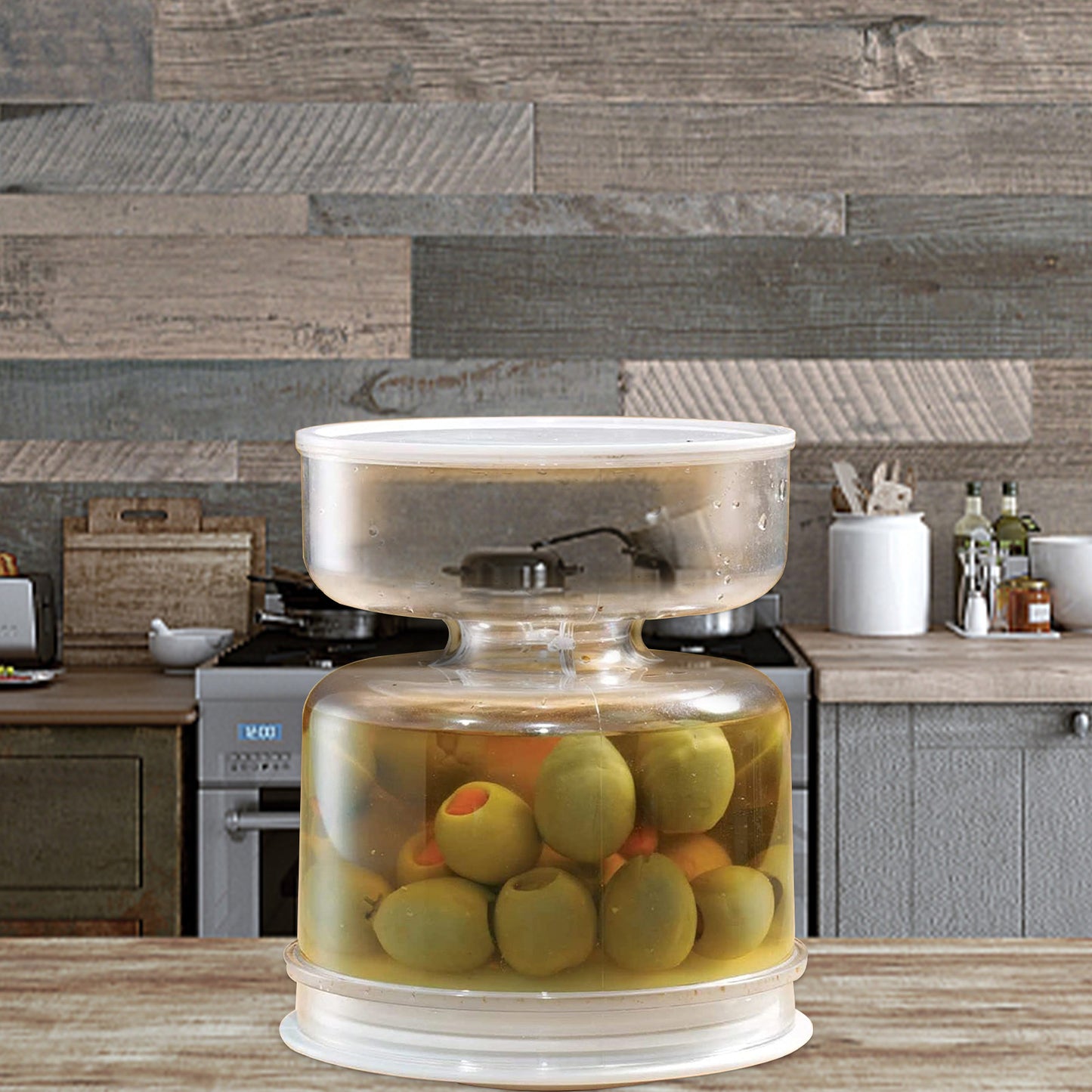 Pickles Jar Dry And Wet Dispenser BPA Free