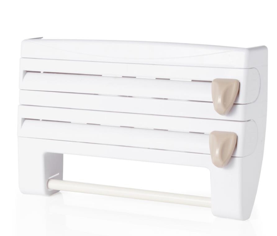 4 In 1 Multifunctional Paper Dispenser Wall Mounted Paper Towl Roll Holder