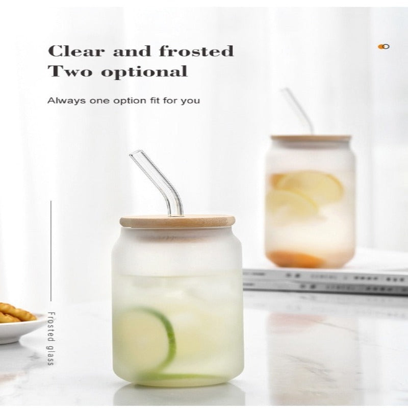 Can Shaped Glass Cups, 16 oz & 18.5 oz, Securely Boxed Gift