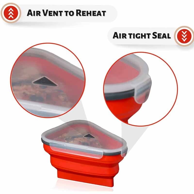 Pizza Pack - Food Grade and BPA Free Sillicone Storage Container For Pizza