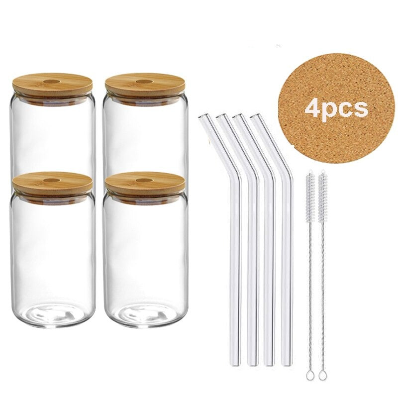 Can Shaped Glass Cups, 16 oz & 18.5 oz, Securely Boxed Gift