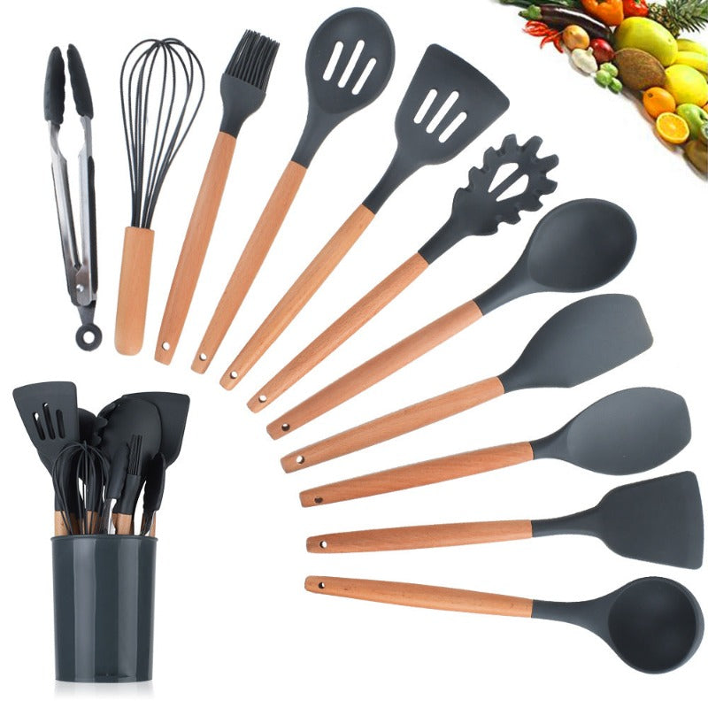 Eco Friendly Silicone Kitchenware Cooking Utensils Set - VeranCo