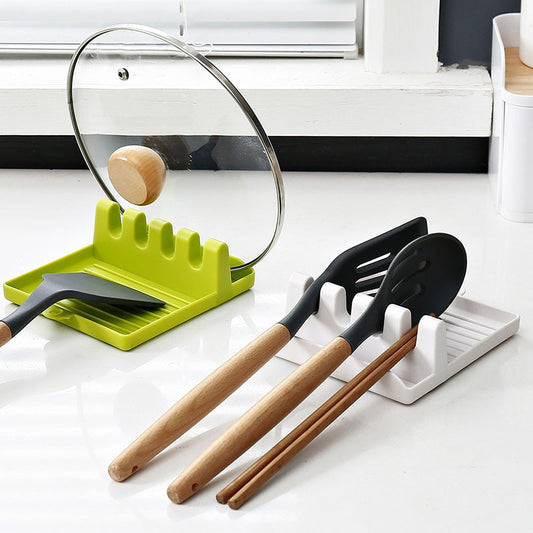 Kitchen Spoon, Fork, Spatula Holder and Rack Shelf Organizer