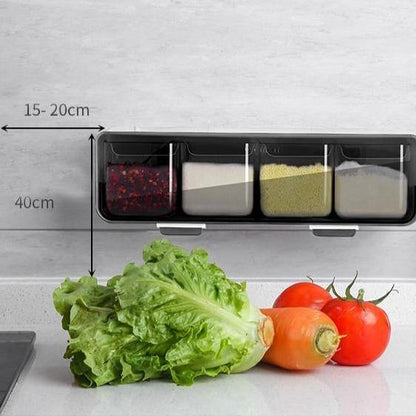 Wall-Mounted Spice Seasoning Jar Rack - VeranCo