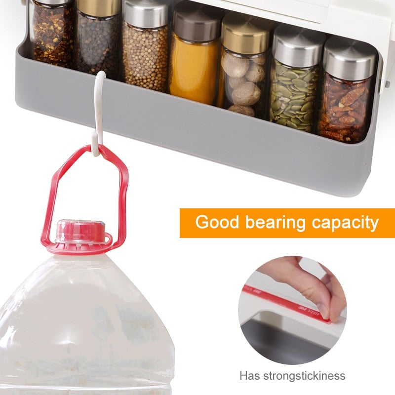 Self-adhesive Hidden Spice Organizer Drawer - VeranCo